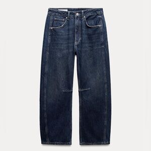 NWT Zara Relaxed Mid-Rise Balloon TRF Jeans 27 US 4
